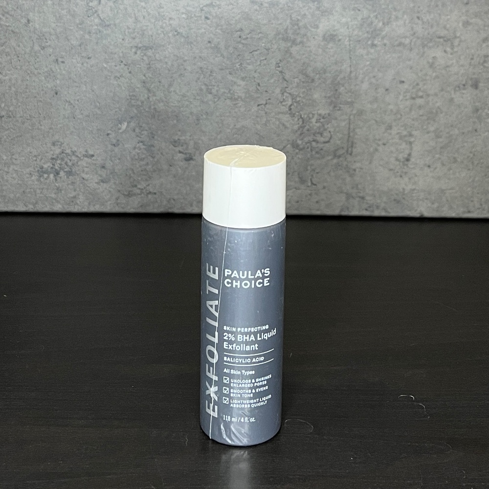 NEW NEVER USED Paula's Choice2% BHA Liquid Exfoliant Size: Full (118ml/ 4 fl.oz)